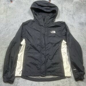 North Face Stinson Jacket Women's M Black White Hyvent‎ Rain Waterproof Full Zip